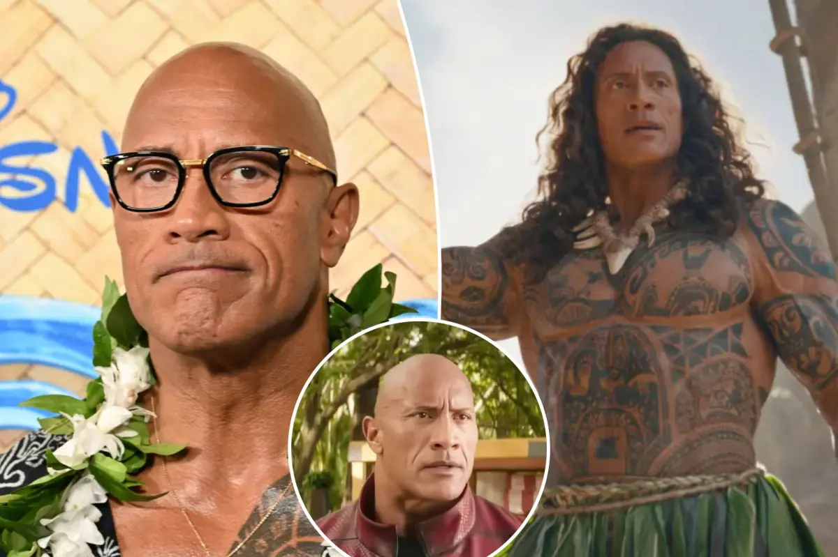 Aktor Dwayne 'The Rock' Johnson saat menghadiri acara premier film.